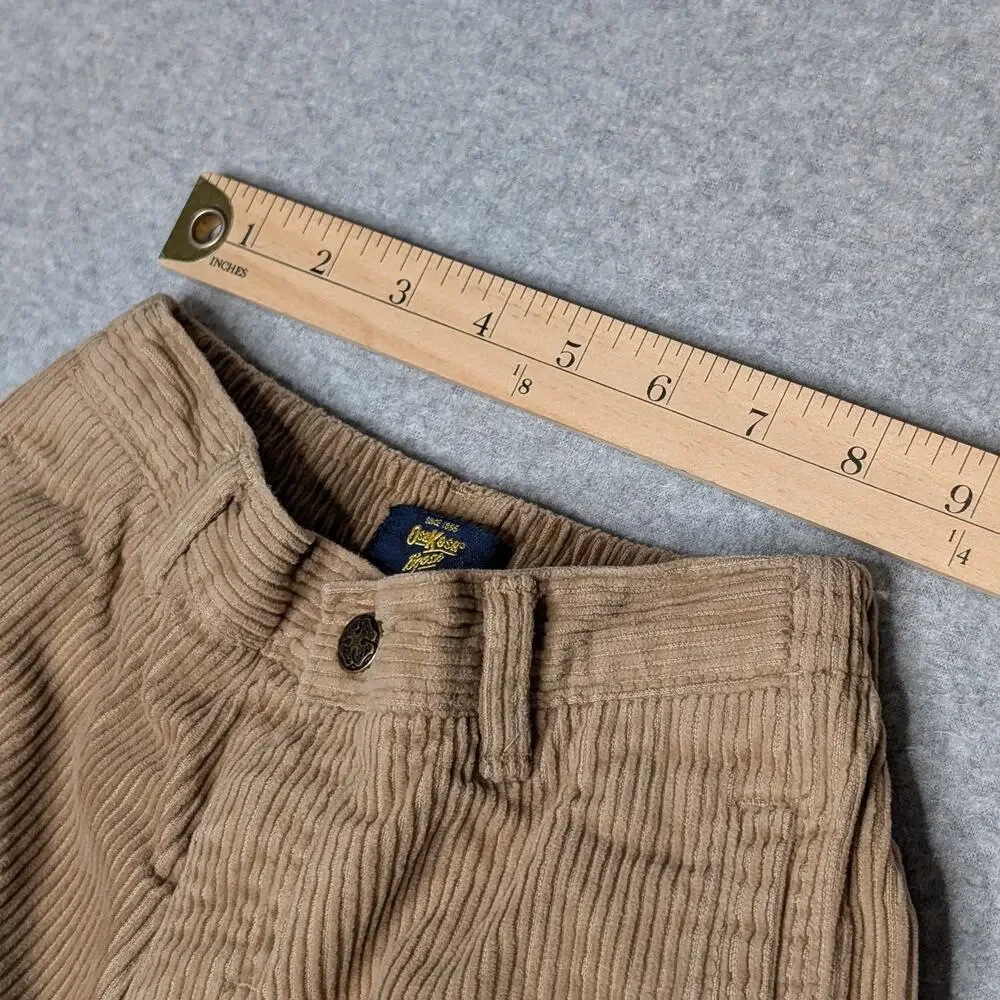 OshKosh B'Gosh Toddler Corduroy Pants 24M Cargo Pockets Lined Camel Tan Red